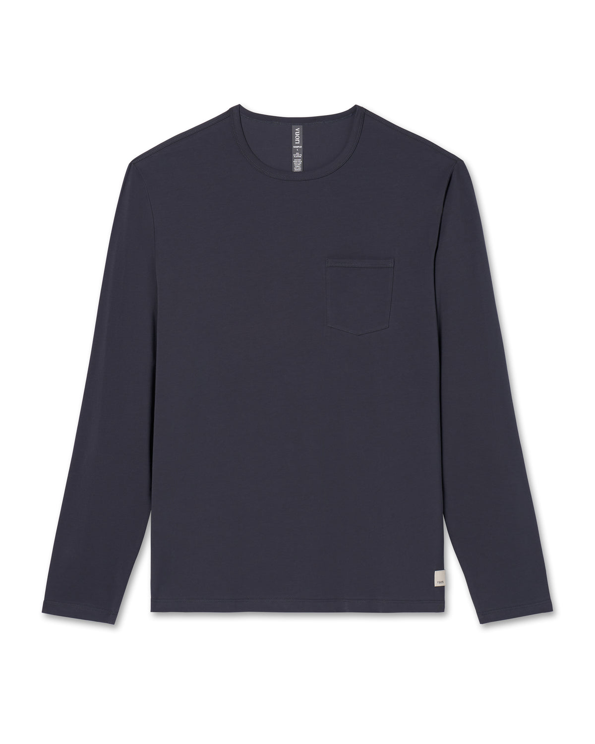 Long Sleeve Men's Feather Tee Navy - Vuori