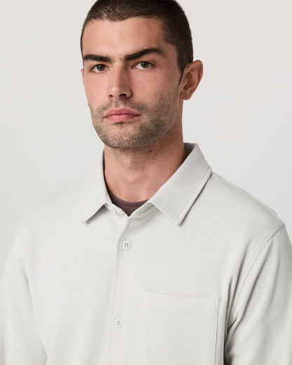 Jeffreys Overshirt Men's Winter Grey Heather Shirt - Vuori