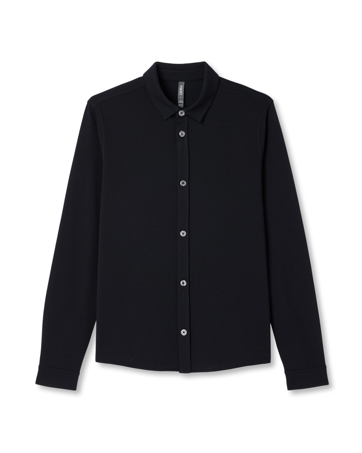 Long Sleeve North Beach Button Down Black - Vuori