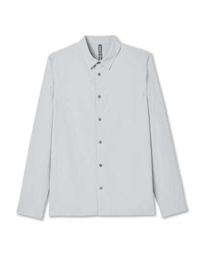 Long Sleeve Manhattan Button Down Sky Grey - Vuori