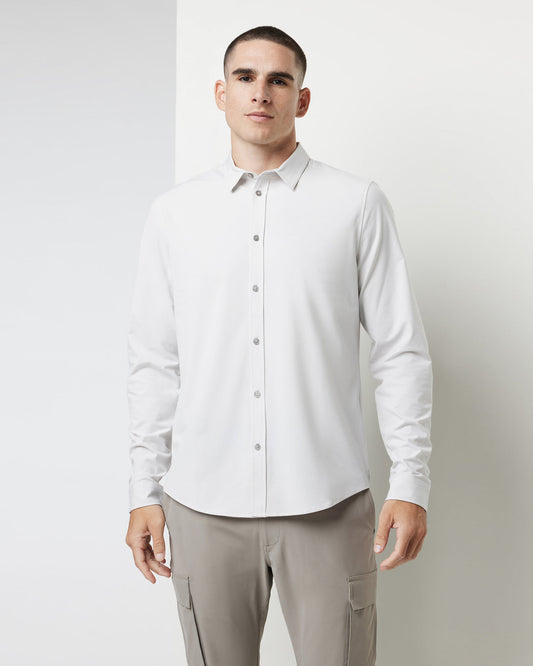 Long Sleeve Bridge Button Down Men's Salt Shirt - Vuori