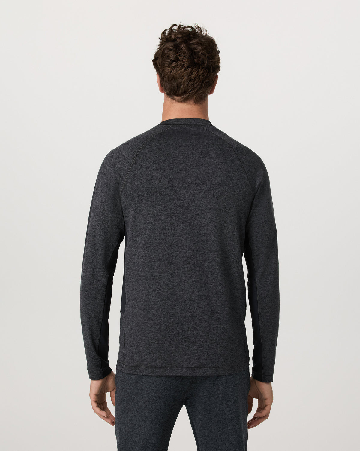Long Sleeve Ponto Hybrid Baselayer Charcoal Heather - Vuori