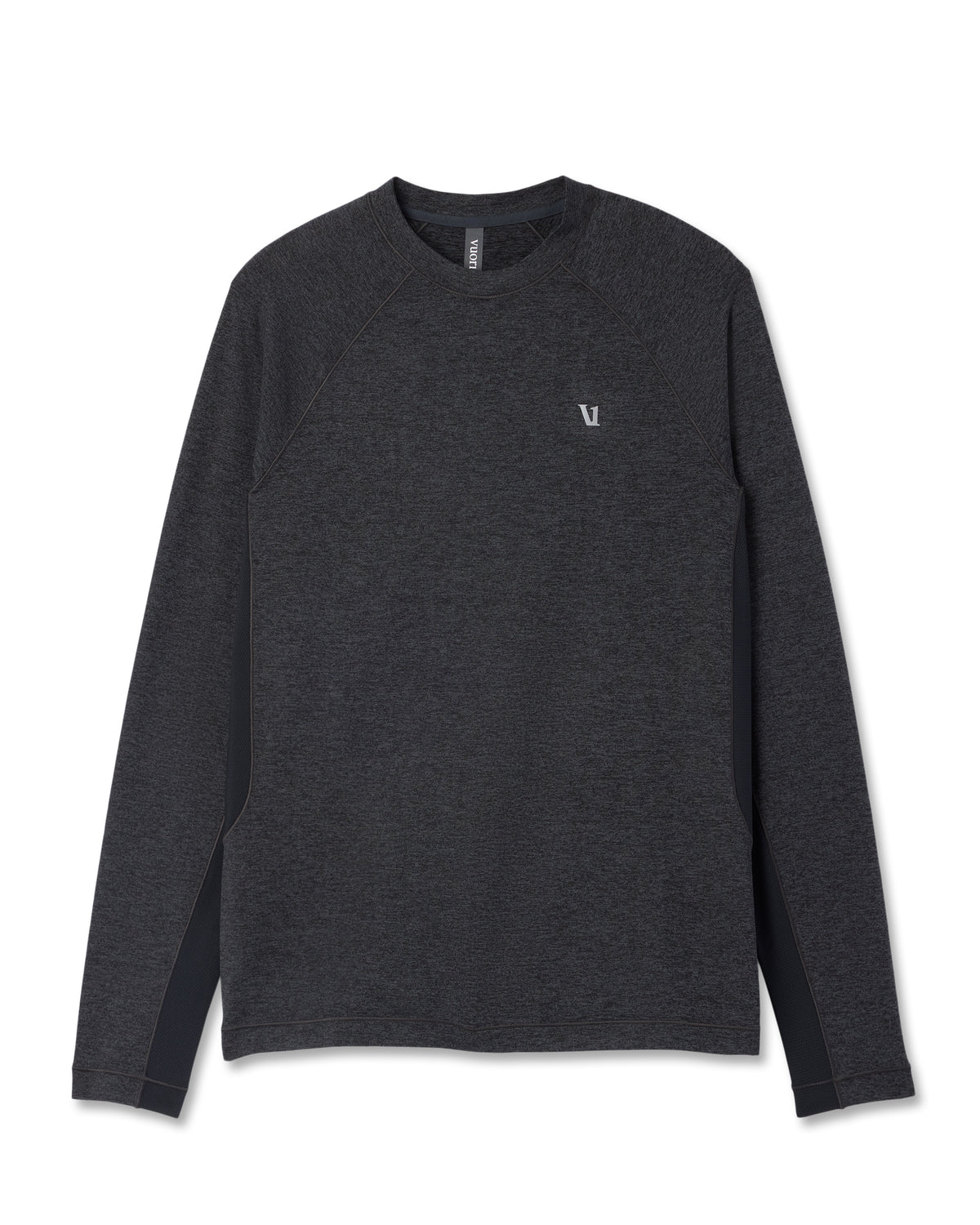Long Sleeve Ponto Hybrid Baselayer Charcoal Heather - Vuori