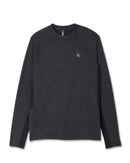 Long Sleeve Ponto Hybrid Baselayer Charcoal Heather - Vuori