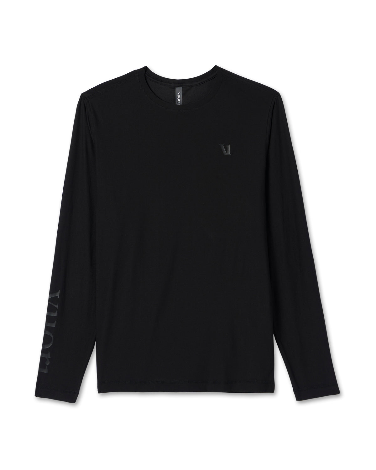 Long Sleeve Strato Graphic Tee Black Workout Tee - Vuori