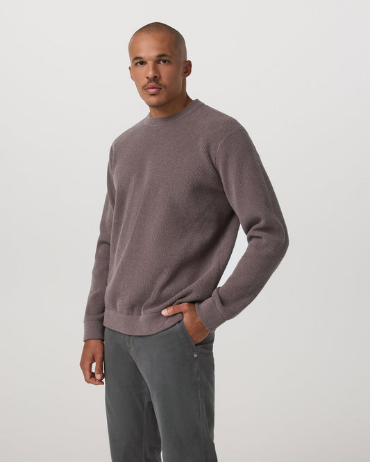 Midweight Rib Sweater Men's Timber Ribbed Knit Sweater - Vuori