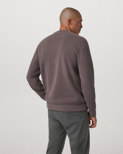 Midweight Rib Sweater Men's Timber Ribbed Knit Sweater - Vuori