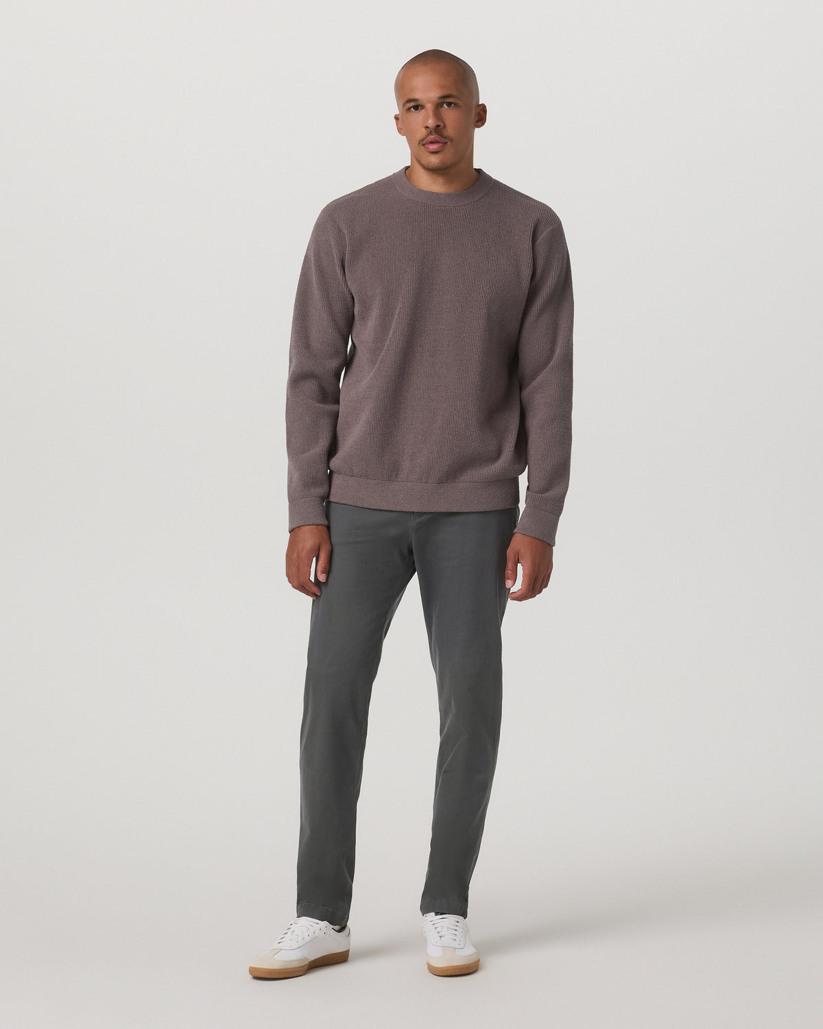 Midweight Rib Sweater Men's Timber Ribbed Knit Sweater - Vuori