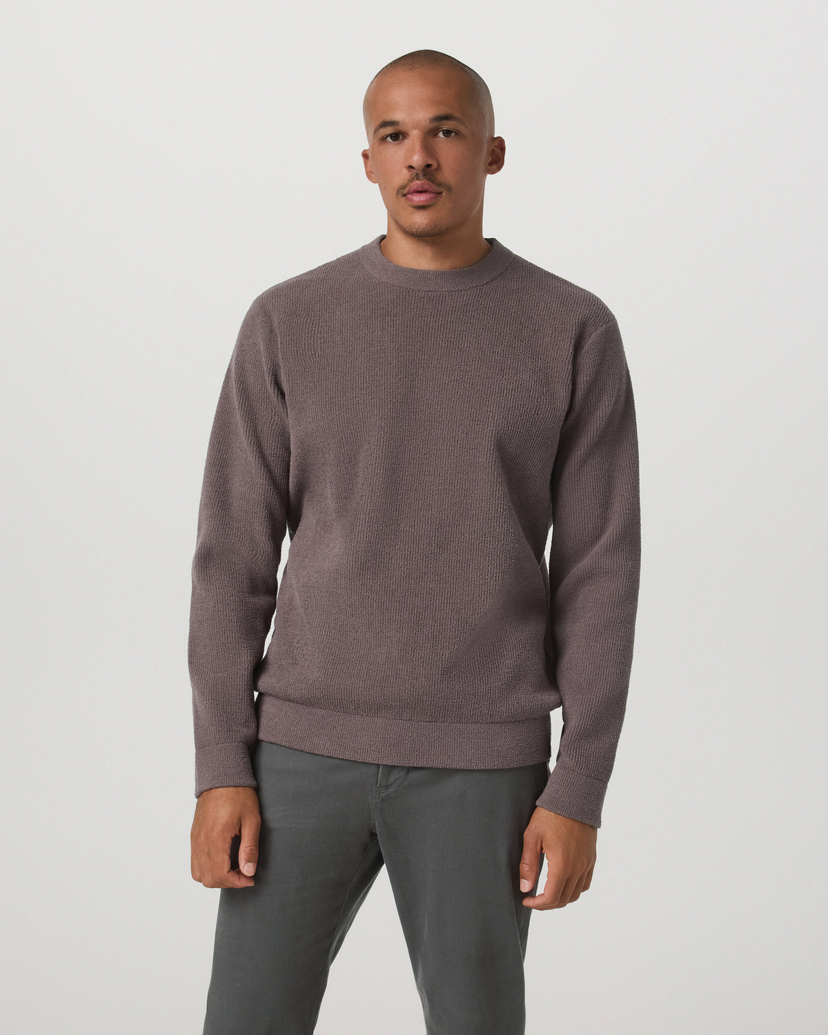 Midweight Rib Sweater Men's Timber Ribbed Knit Sweater - Vuori