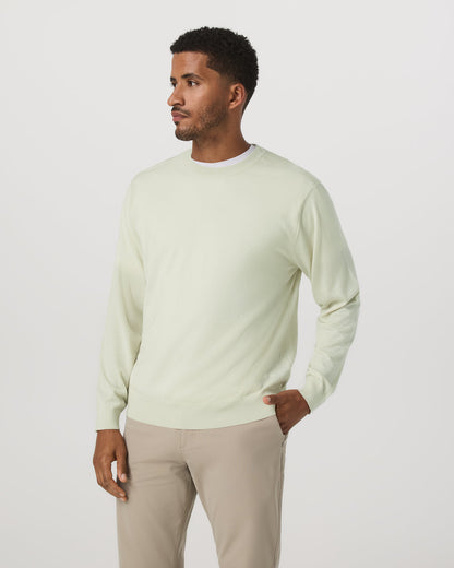 Men's Merino Fine Gauge Wool Sweater Sandalwood - Vuori