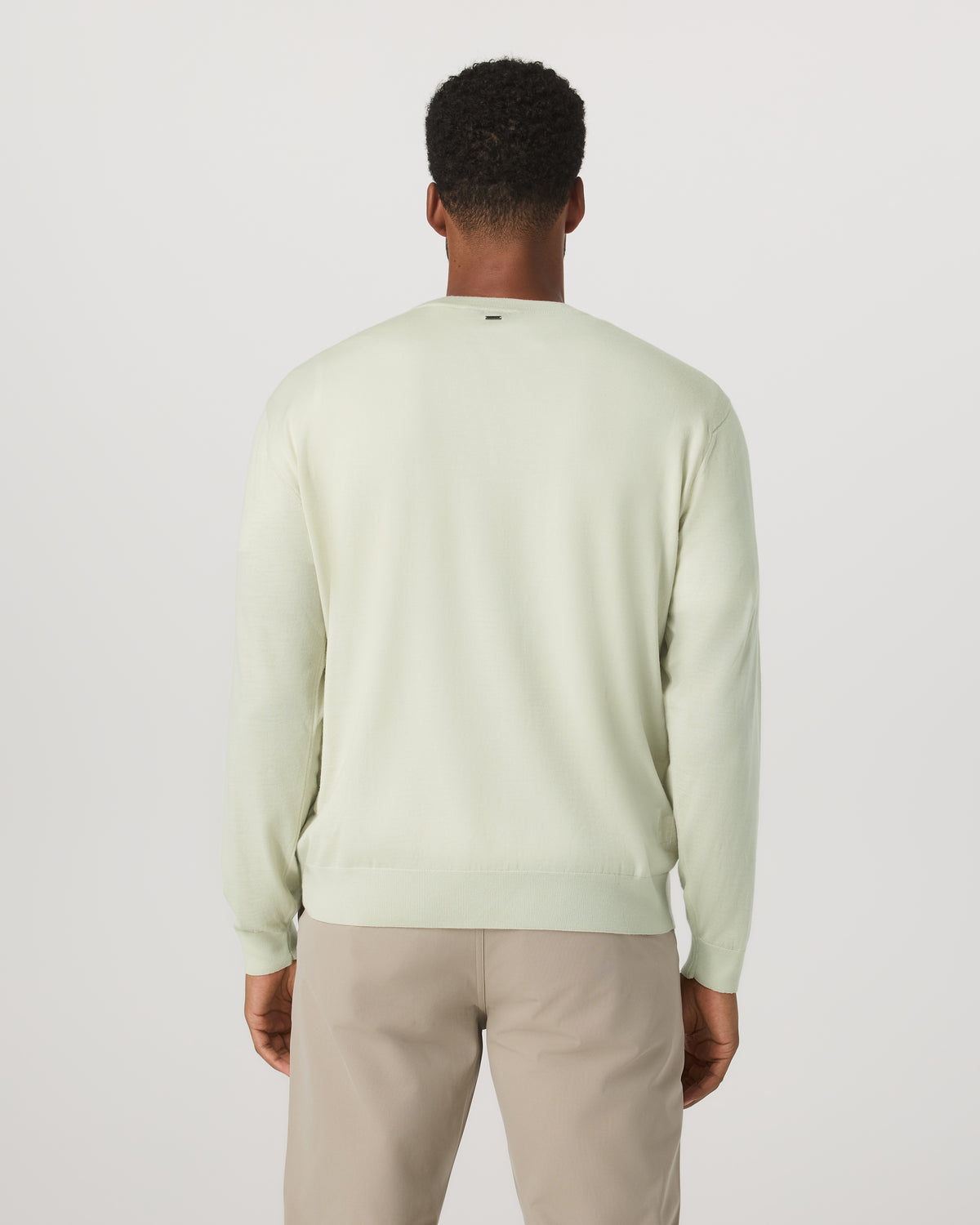 Men's Merino Fine Gauge Wool Sweater Sandalwood - Vuori