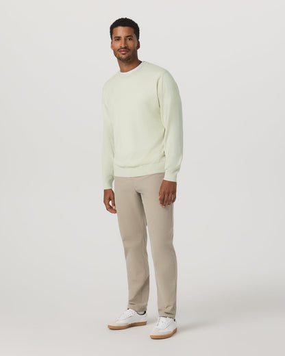 Men's Merino Fine Gauge Wool Sweater Sandalwood - Vuori