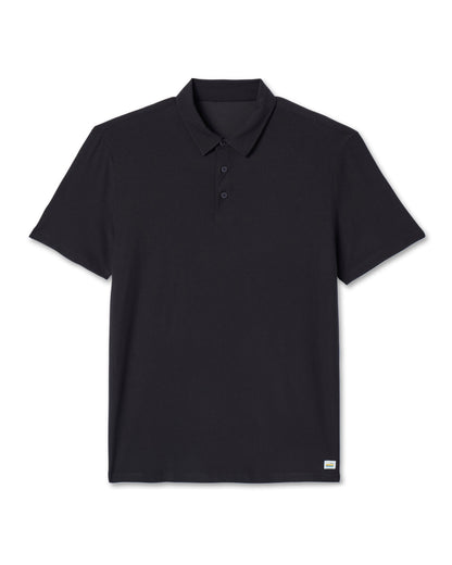 Strato Tech Polo Men's Black Polo Shirt - Vuori