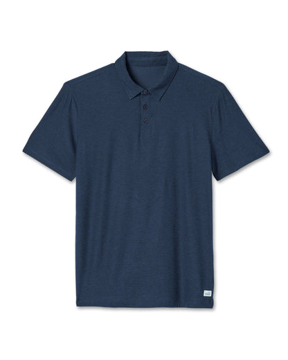 Strato Tech Polo Men's Navy Heather Polo - Vuori
