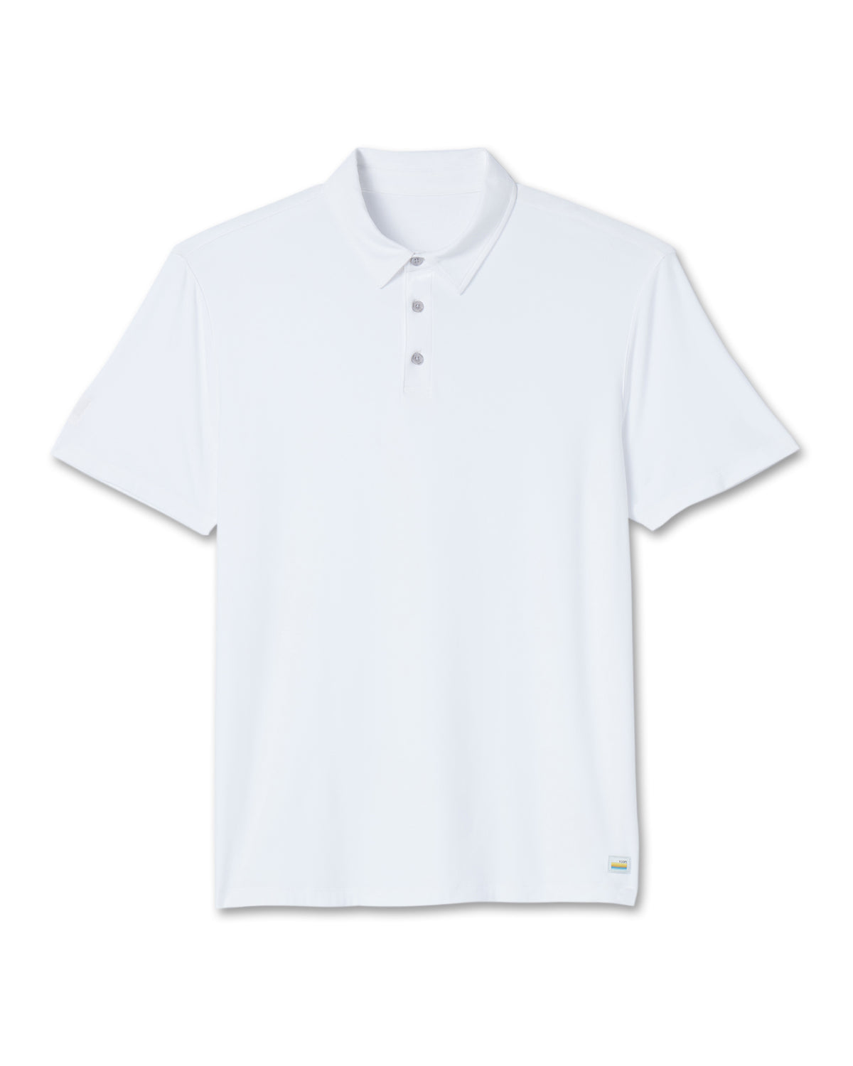 Strato Tech Polo Men's White Athletic Polo - Vuori