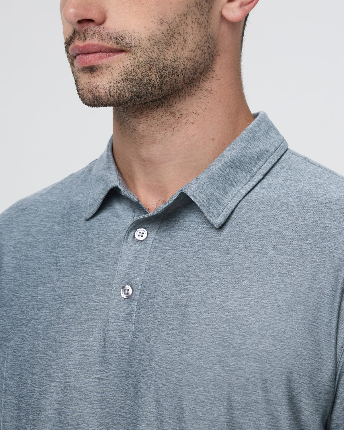 Strato Tech Polo Men's Mist Heather Polo - Vuori
