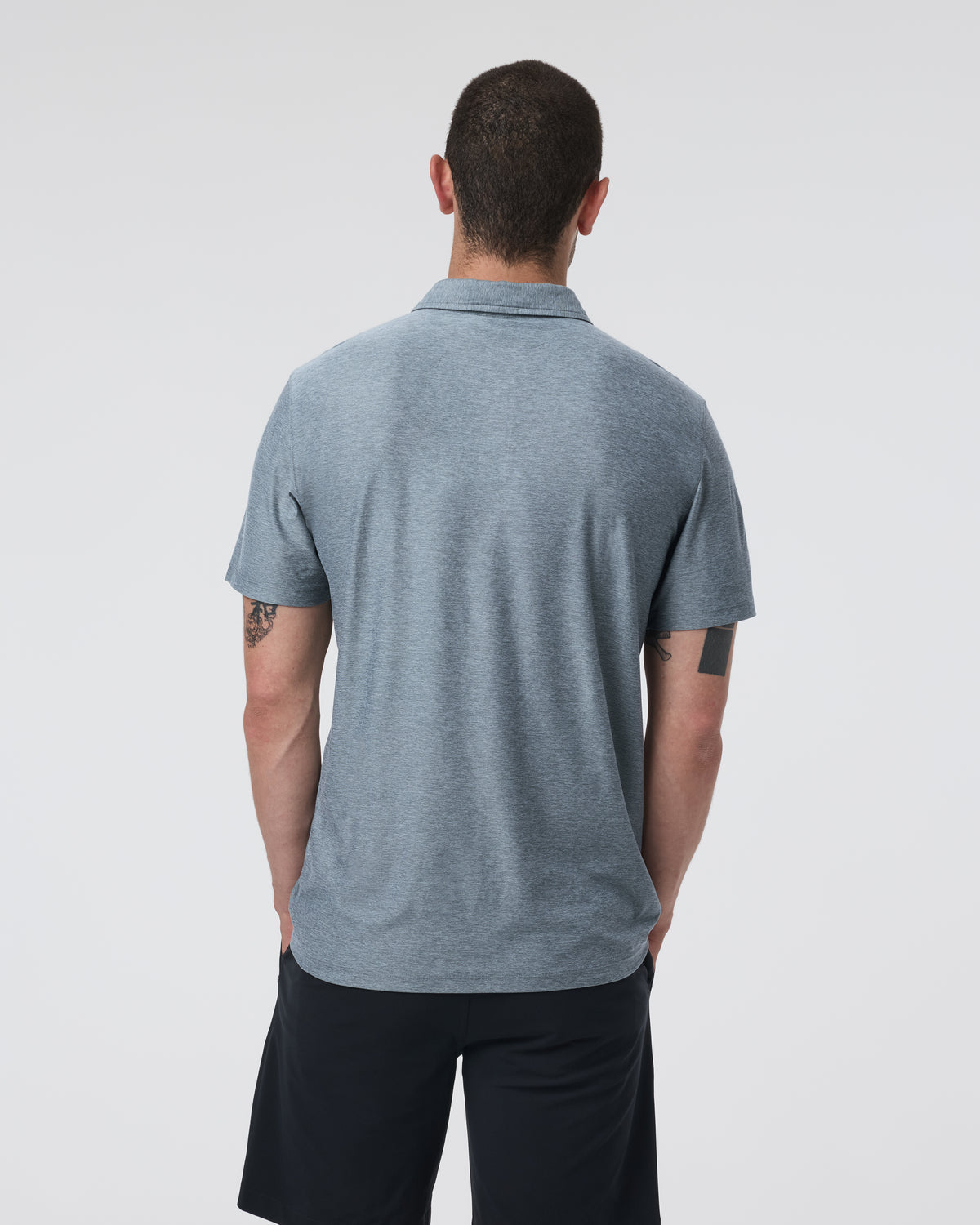 Strato Tech Polo Men's Mist Heather Polo - Vuori