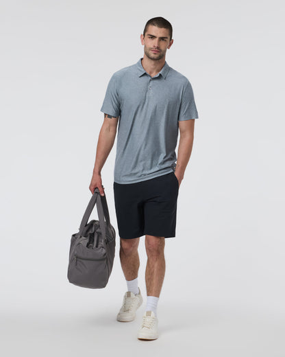 Strato Tech Polo Men's Mist Heather Polo - Vuori