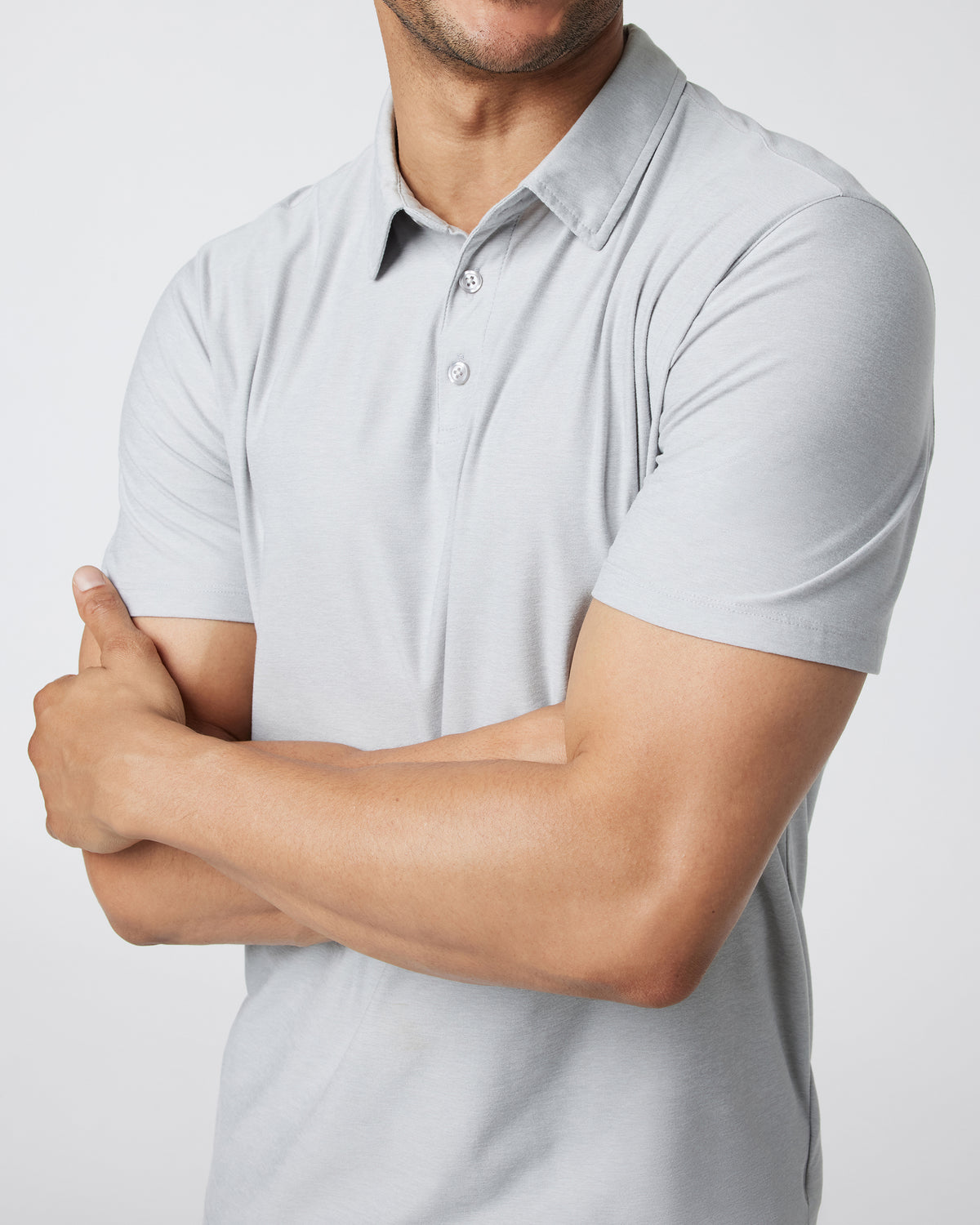 Strato Tech Polo Platinum Heather - Vuori