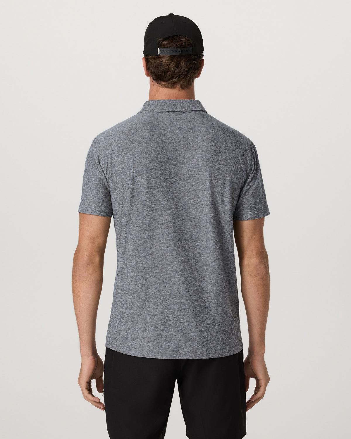 Strato Tech Polo Men's Heather Grey Polo Shirt - Vuori