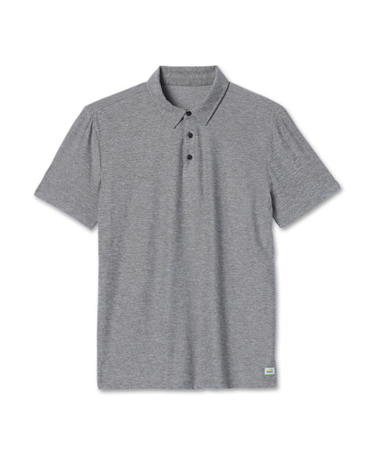 Strato Tech Polo Men's Heather Grey Polo Shirt - Vuori