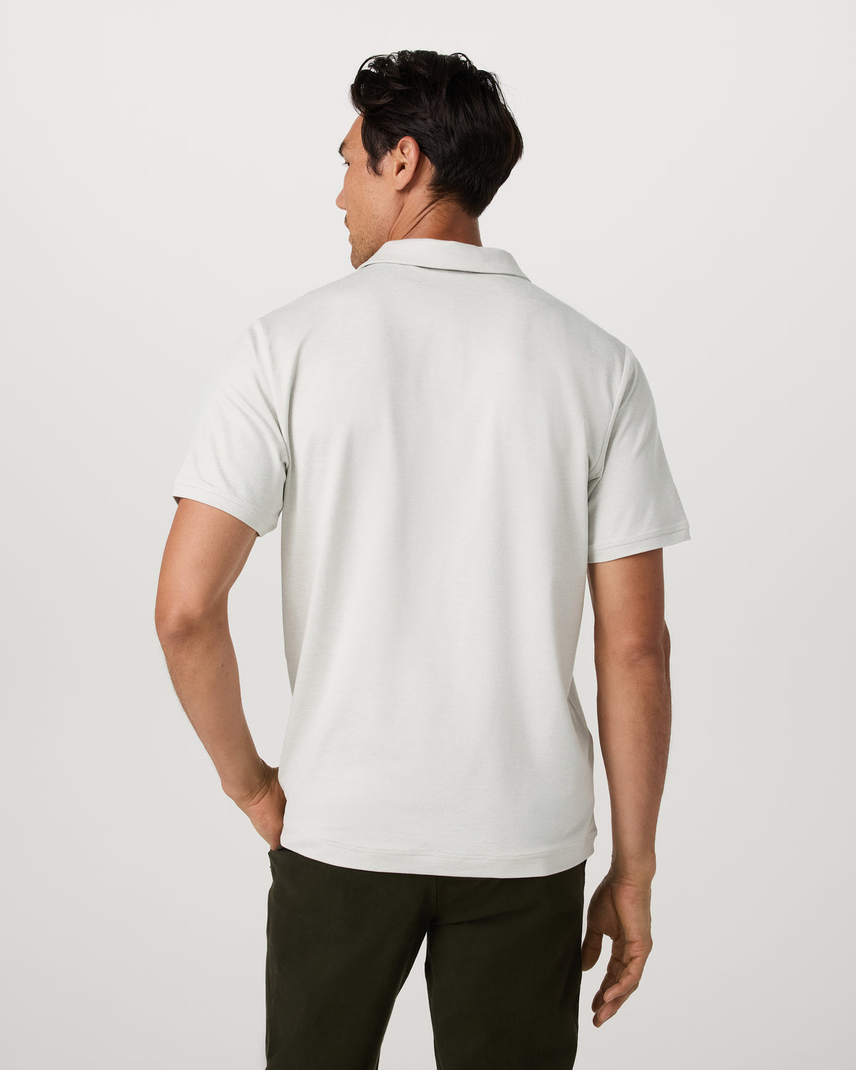 Men's Short Sleeve Ponto Performance Polo Salt Heather - Vuori