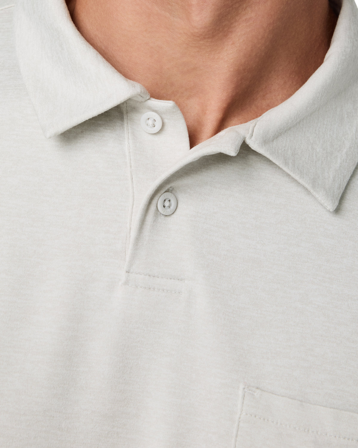 Men's Short Sleeve Ponto Performance Polo Salt Heather - Vuori