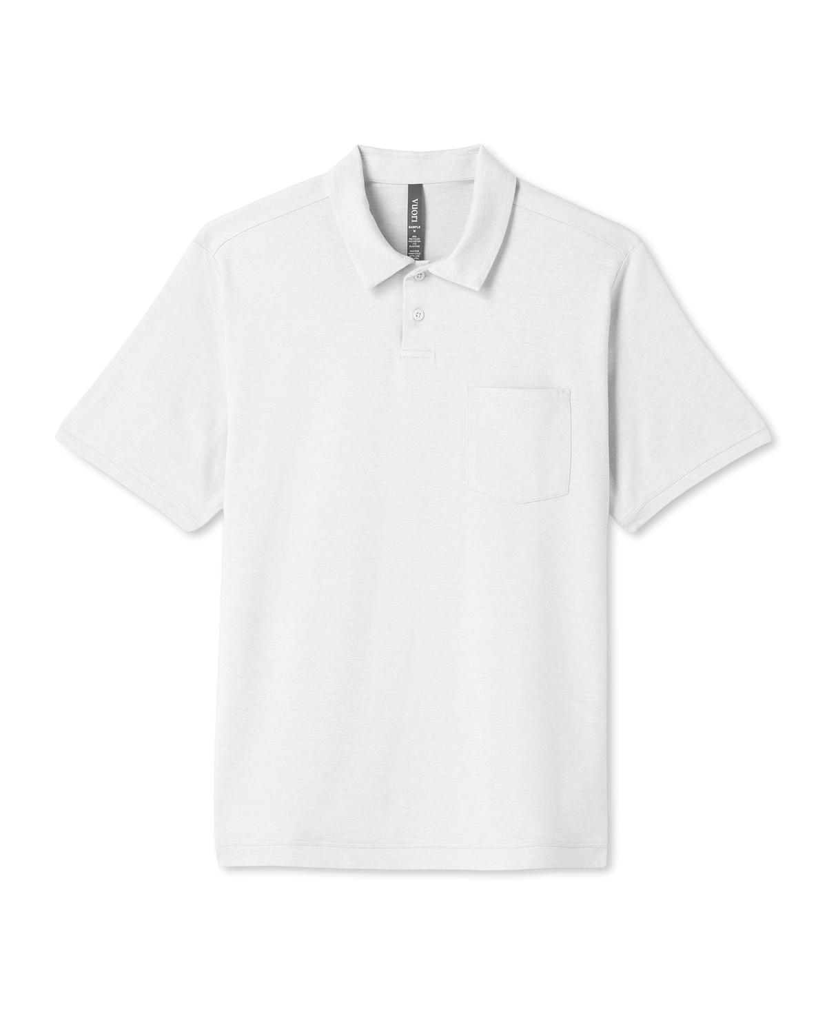 Men's Short Sleeve Ponto Performance Polo White - Vuori