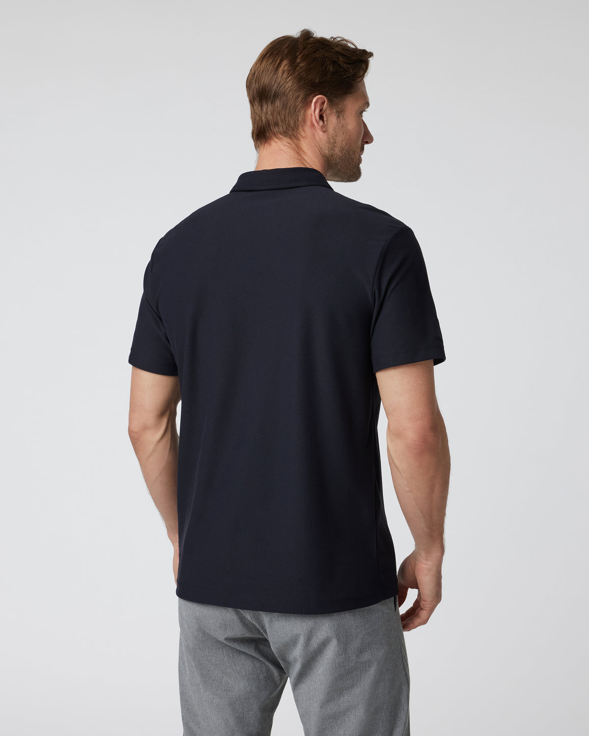 Ace Polo Men's Black Polo Clothing - Vuori