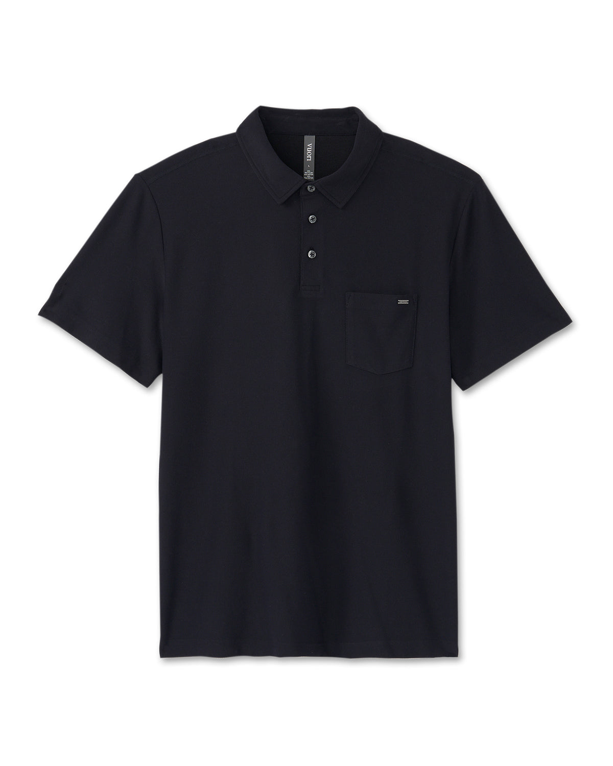 Ace Polo Men's Black Polo Clothing - Vuori