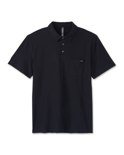Ace Polo Men's Black Polo Clothing - Vuori