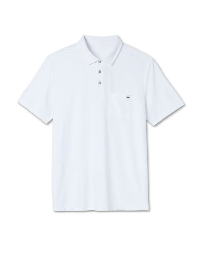 Ace Polo Men's White Polo Shirt - Vuori