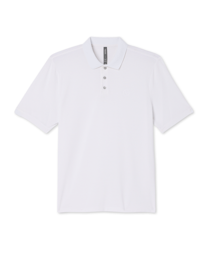 Men's Short Sleeve Gamepoint Polo 2.0 White - Non Tipped - Vuori