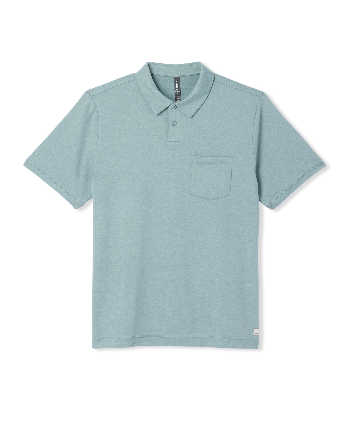 Short Sleeve Ponto Performance Polo Misty Blue Heather - Vuori