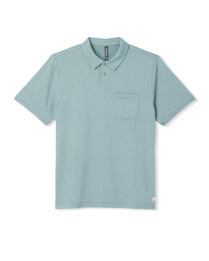 Short Sleeve Ponto Performance Polo Misty Blue Heather - Vuori
