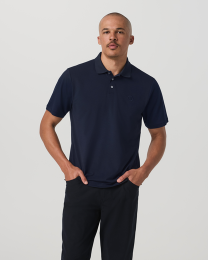 Men's Short Sleeve Gamepoint Polo 2.0 Ink - Non Tipped - Vuori