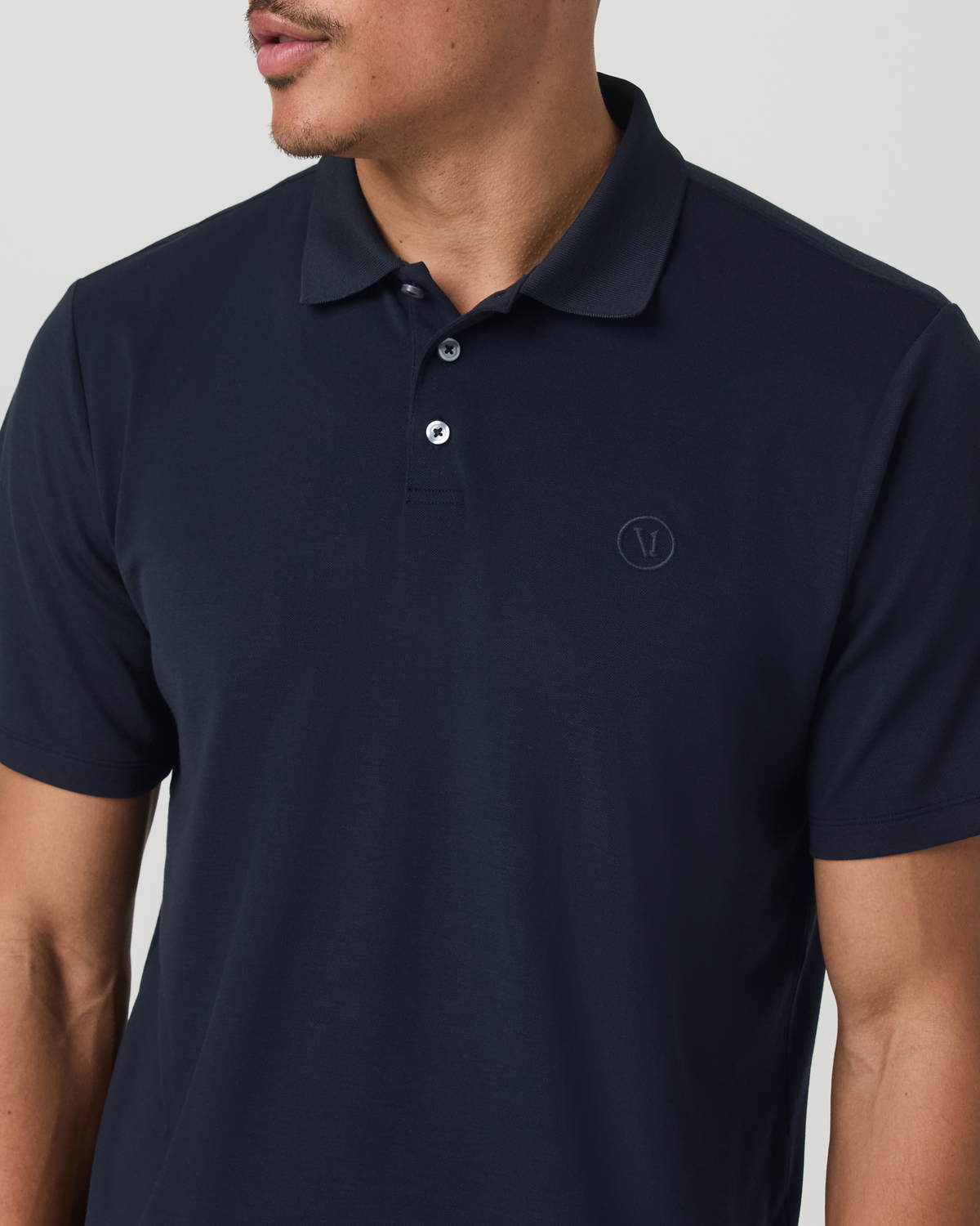 Men's Short Sleeve Gamepoint Polo 2.0 Ink - Non Tipped - Vuori