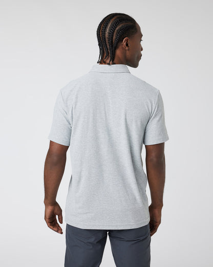 Ace Polo Men's Light Grey Polo - Vuori