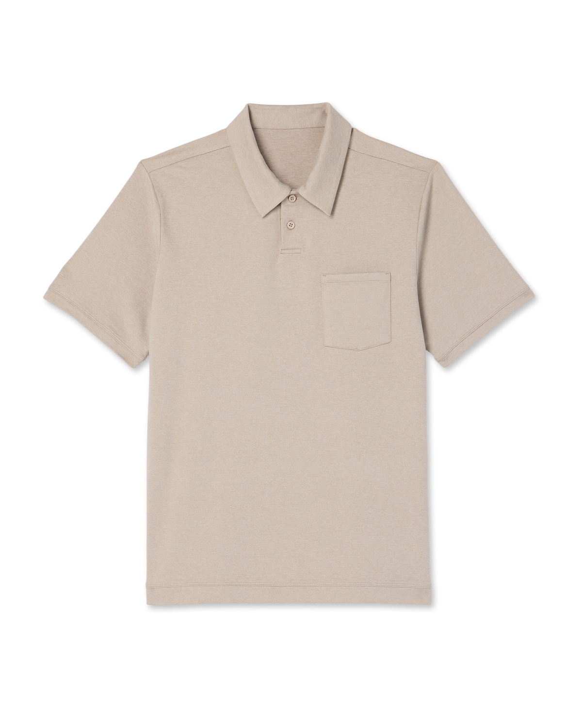 Short Sleeve Ponto Performance Polo Dark Salt Heather - Vuori