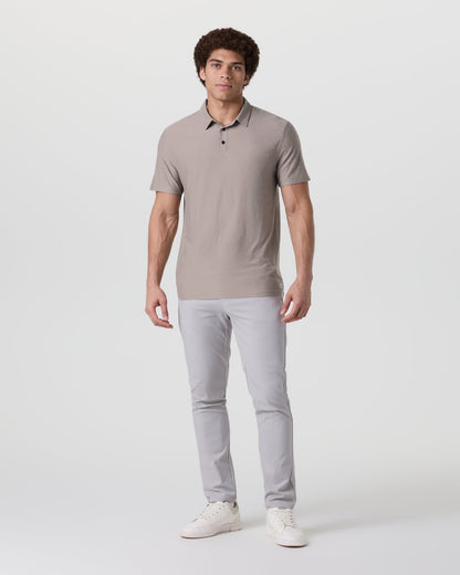 Strato Tech Polo Men's Mocha Heather Polo - Vuori