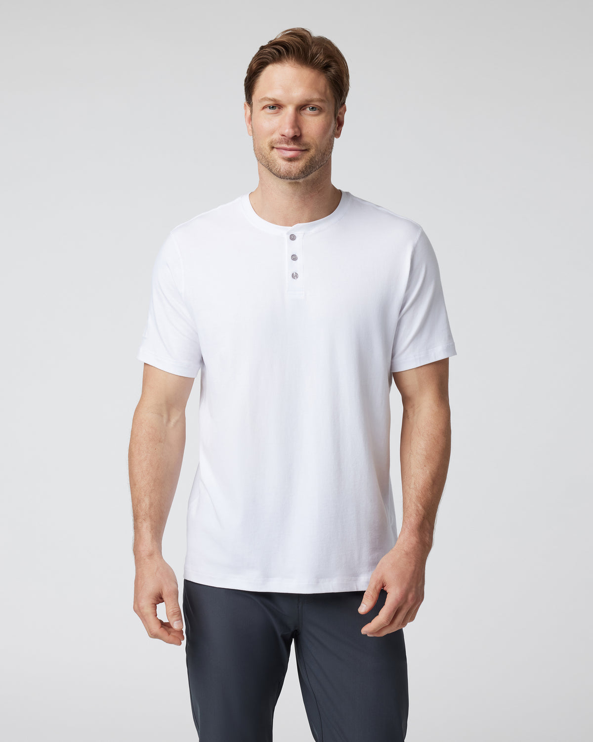 Short Sleeve Ever Henley Men's White Henley T Shirt - Vuori