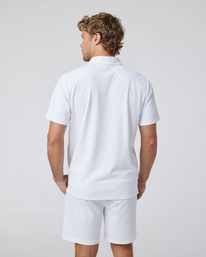 Gamepoint Polo Men's White Tennis Shirt - Vuori
