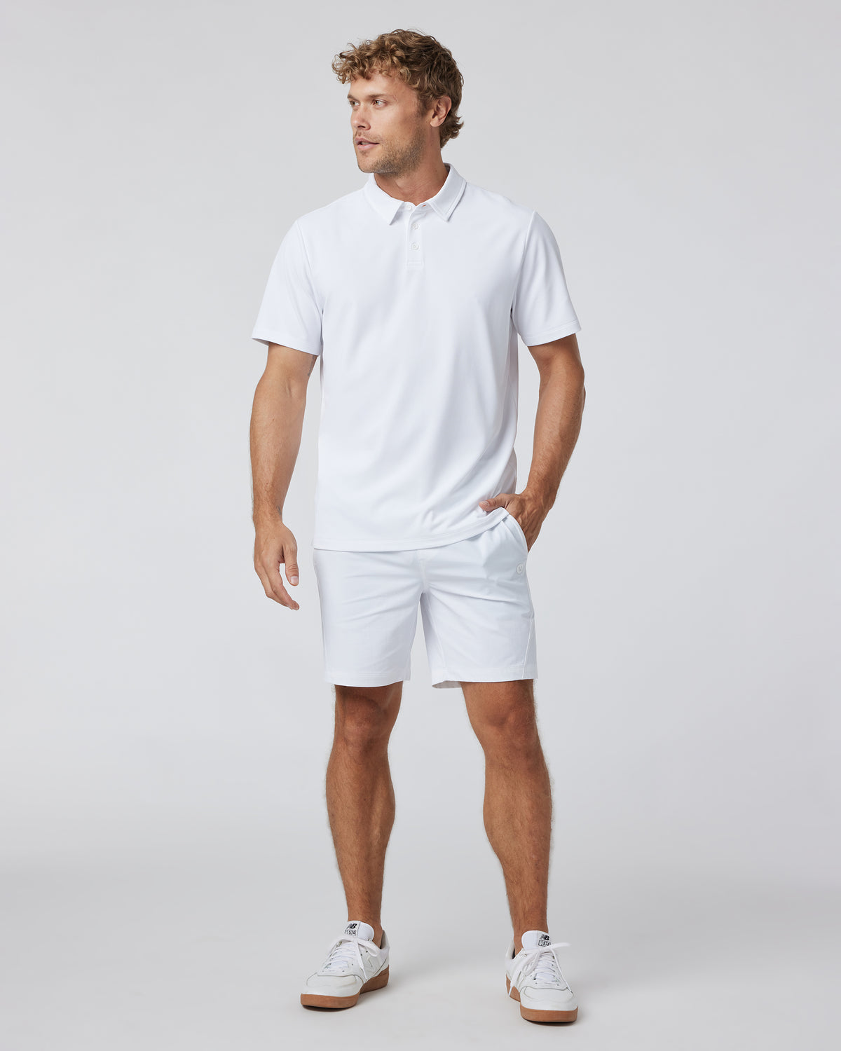 Gamepoint Polo Men's White Tennis Shirt - Vuori