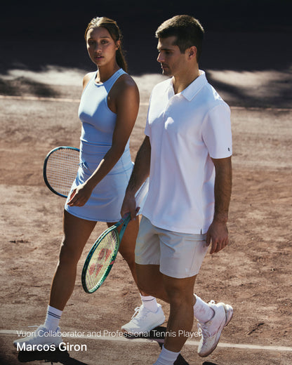 Gamepoint Polo Men's White Tennis Shirt - Vuori