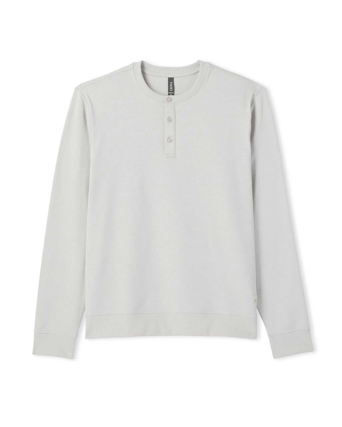 Men's Long Sleeve Coronado Henley - Relaxed Salt Heather - Vuori