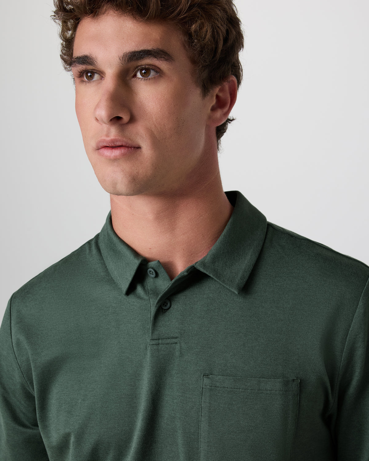 Short Sleeve Ponto Performance Polo Marsh Heather - Vuori