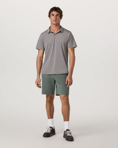 Short Sleeve Viewpoint Polo 2.0 Men's Cavern Grey Shirt - Vuori