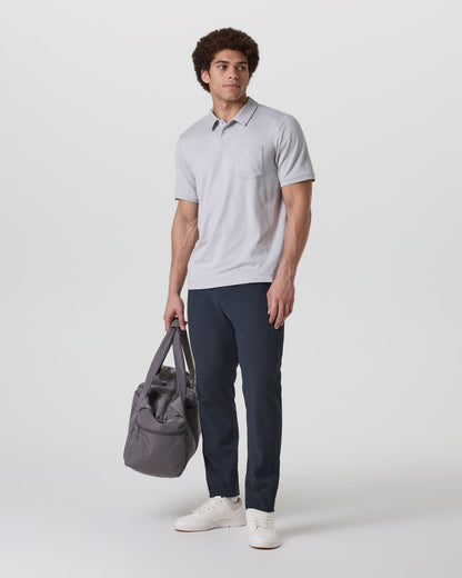 Short Sleeve Ponto Performance Polo Frost Grey Heather - Vuori