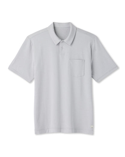 Short Sleeve Ponto Performance Polo Frost Grey Heather - Vuori