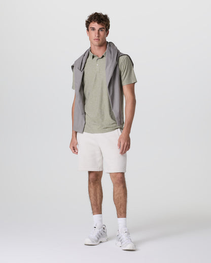 Strato Tech Polo Men's Agave Green Heather Polo - Vuori